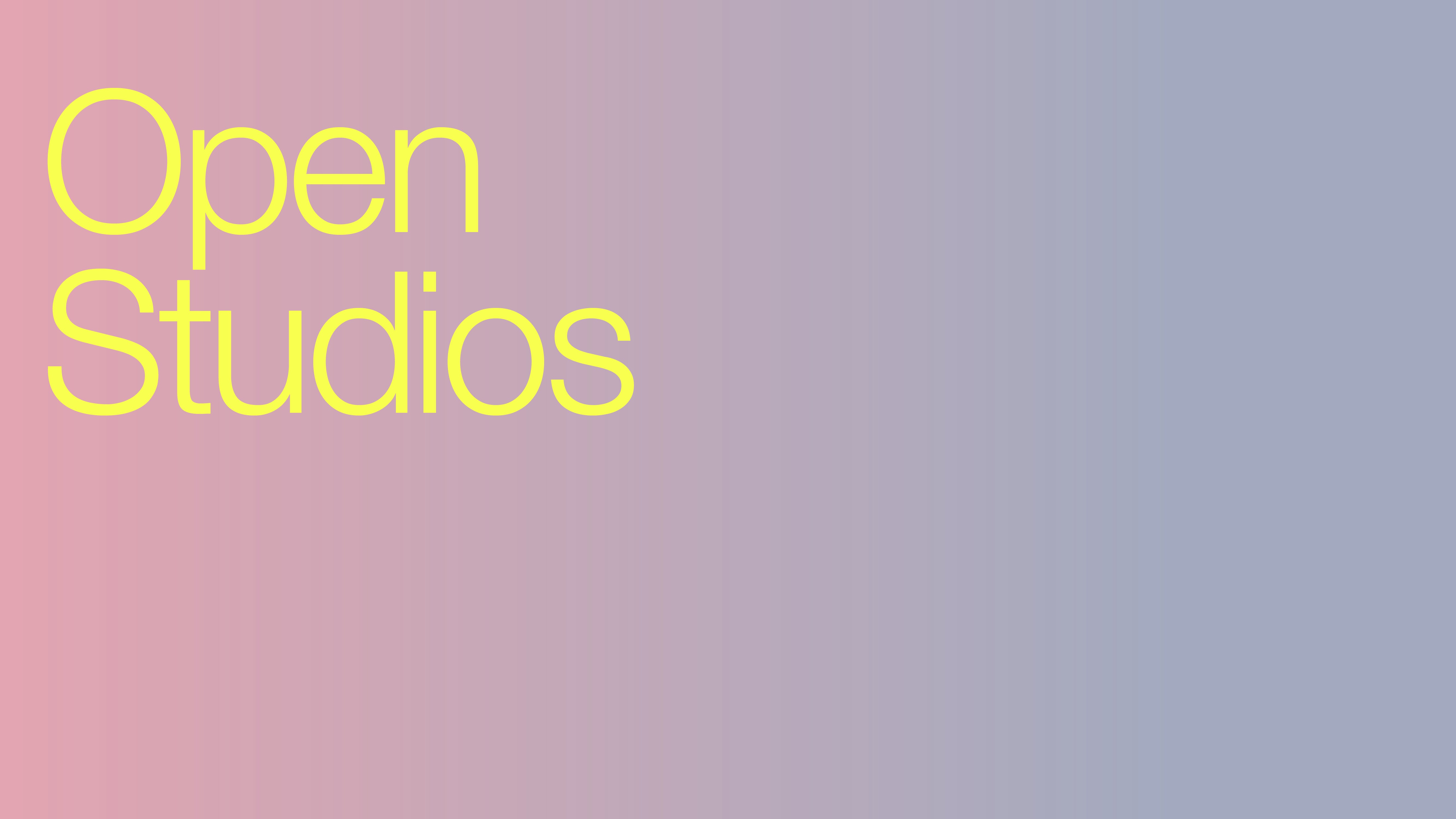 Graduate Open House Open Studios