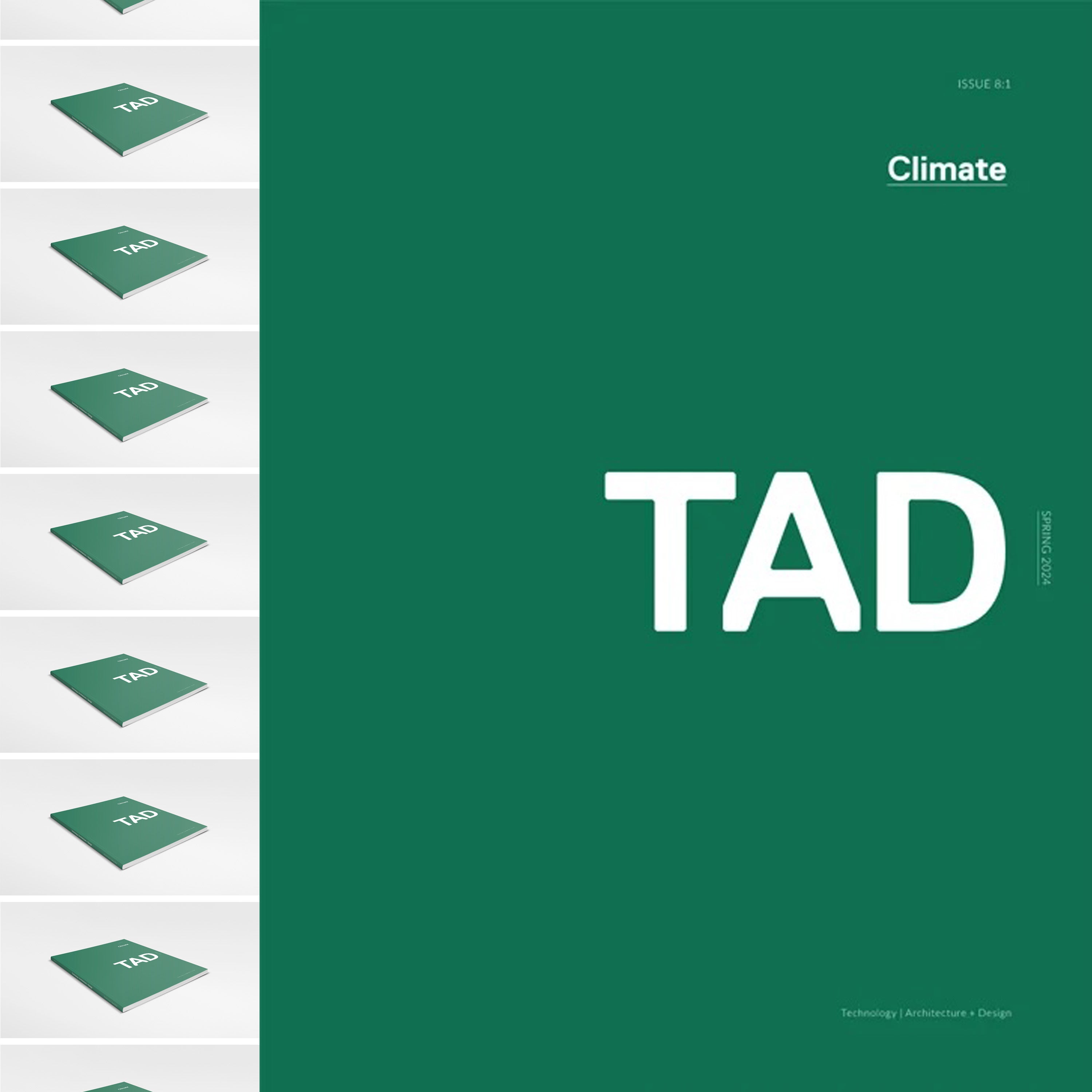 TAD Journal Cover Climate Issue 8:1