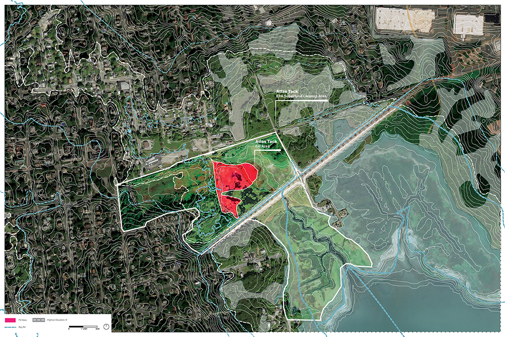 Map of Atlas Tack superfund site, MA