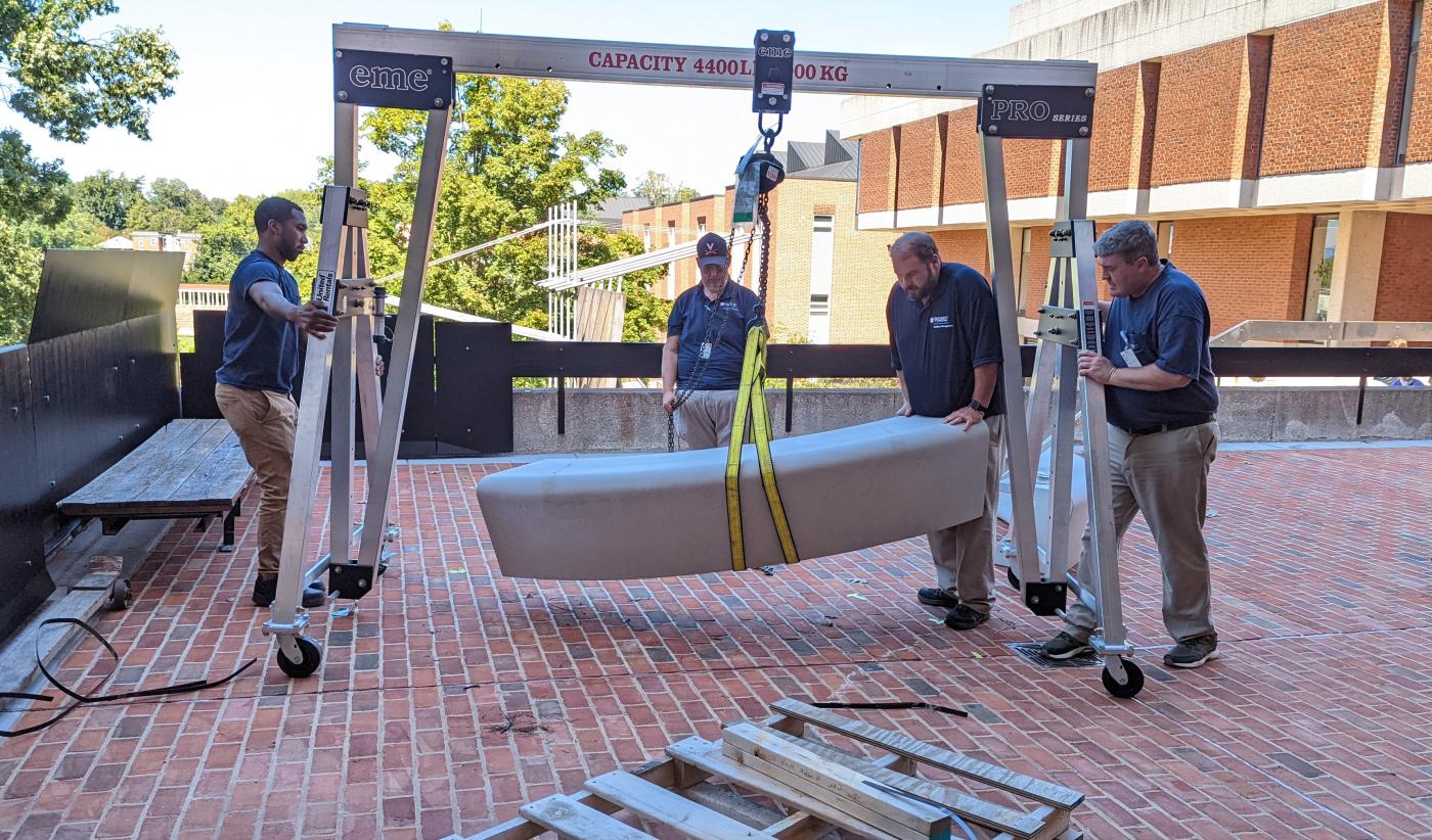 NEW MEMORIAL BENCHES HONOR UVA SCHOOL OF ARCHITECTURE'S FIRST AFRICAN AMERICAN GRADUATES