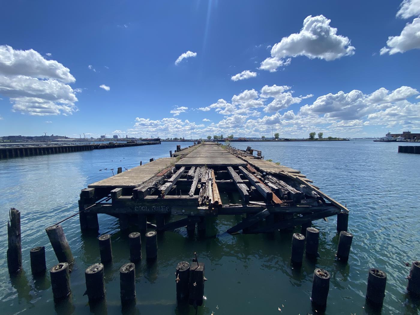 Dilapidated pier, Red Hook