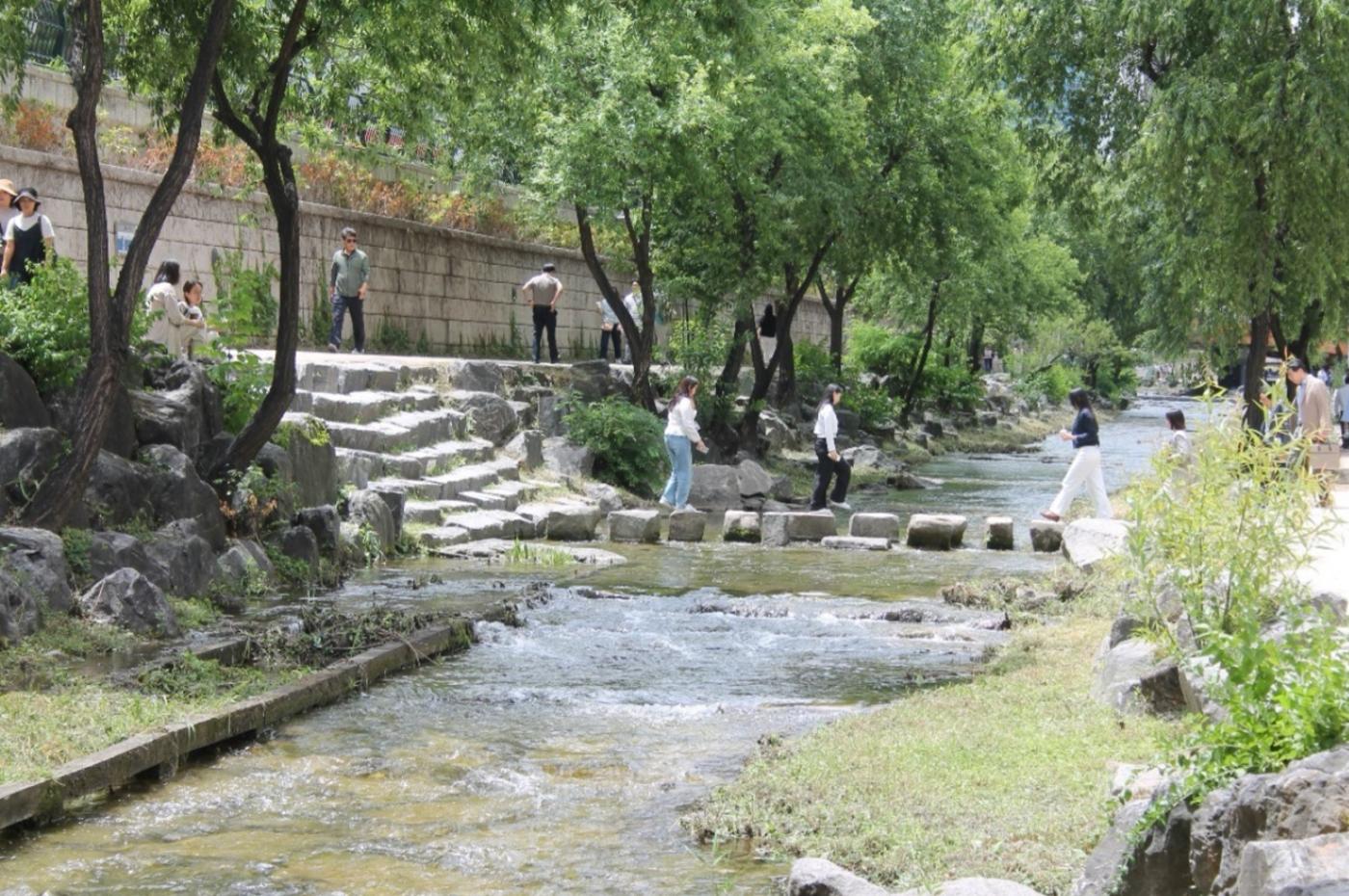 The Cheonggyecheon River in Seoul South Korea - Photo by Tim Beatley