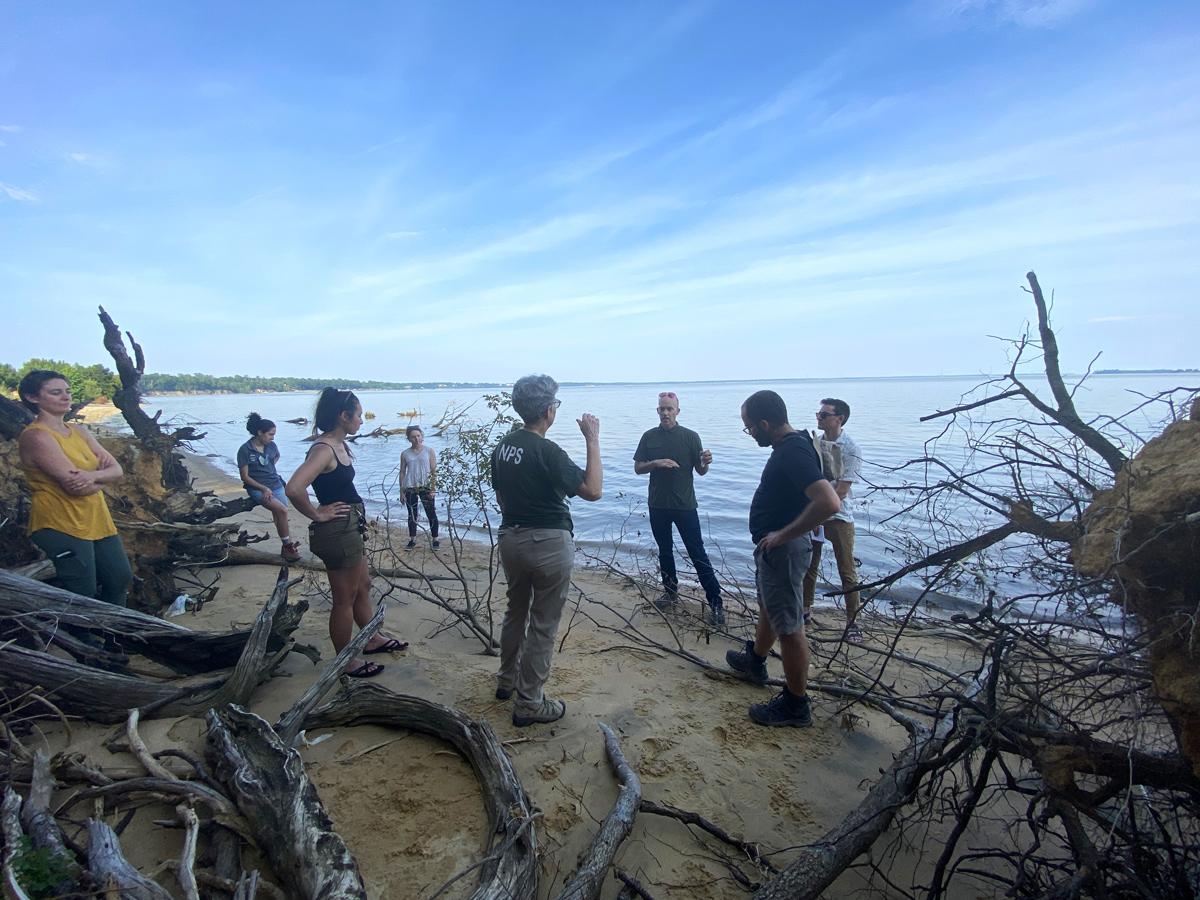 NBS team and park staff at Colonial National Historical Park