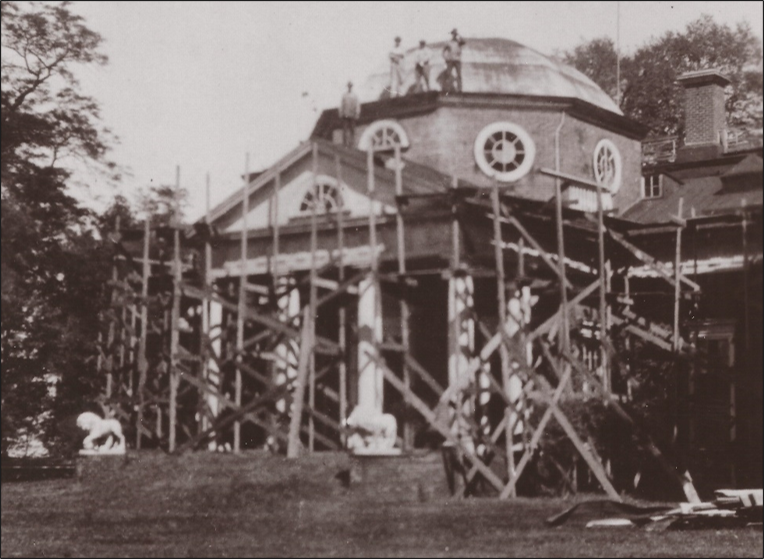 Monticello repairs circa 1923