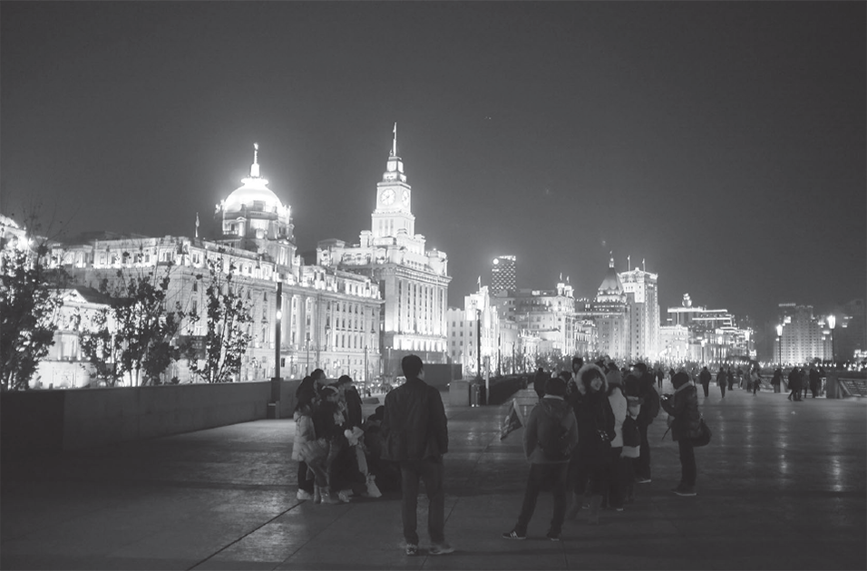 Evening View of the Bund Shanghai by Andrew Johnston